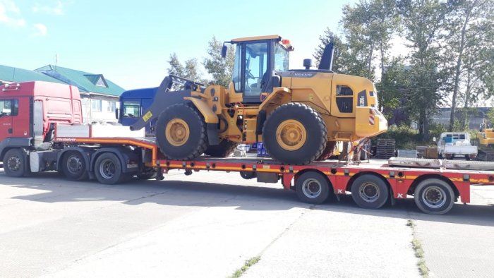 Перебазировка фронтального погрузчика